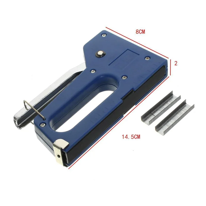 Mini Staple Nail Gun Stapler Stapling Machine Kit with 100pcs 6mm Nails For Furniture Woodworking Stapler Hand Tools