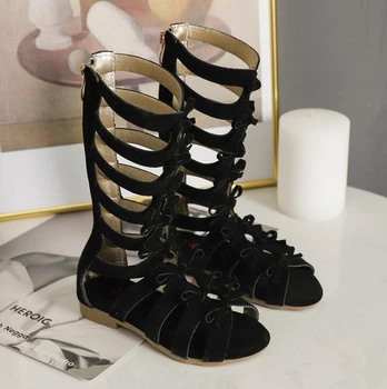 Hot Summer Baby Girls Gladiator Sandals Shoes Children Roman Shoes Kids Leather High Top Little Girl Fashion Sandals EU 26-35
Hot Summer Baby Girls Gladiator Sandals Shoes Children Roman Shoes Kids Leather High Top Little Girl Fashion Sandals EU 26-35