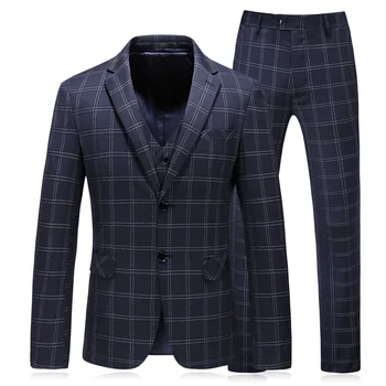 2019 Men Suits For Wedding Slim Fit Mariage Formal Designers Men Clothes S-5XL Autumn Plaid Mens Suits With Pants And Vests SD40
2019 Men Suits For Wedding Slim Fit Mariage Formal Designers Men Clothes S-5XL Autumn Plaid Mens Suits With Pants And Vests SD40