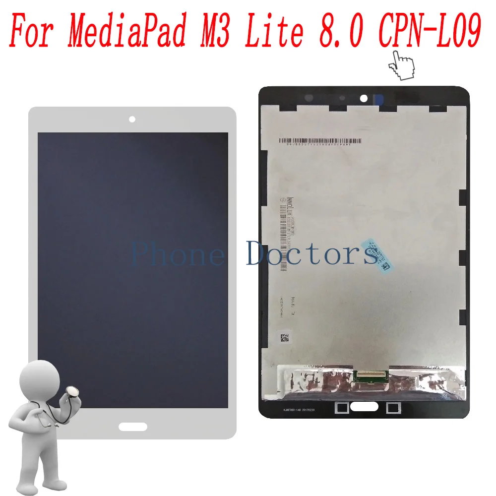 8.0 inch LCD DIsplay + Touch Screen Digitizer Assembly For Huawei MediaPad M3 Lite 8.0 CPN-L09 CPN-W09C CPN-W09B
8.0 inch LCD DIsplay + Touch Screen Digitizer Assembly For Huawei MediaPad M3 Lite 8.0 CPN-L09 CPN-W09C CPN-W09B