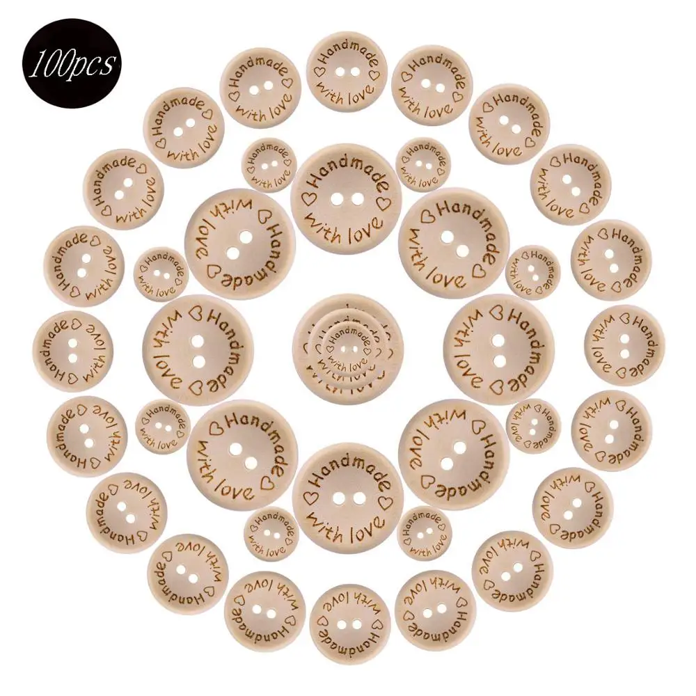 100Pcs/Lot 15/20/25MM Wooden Sewing Buttons Natural Color Handmade Love Letter Wood Button Craft DIY Decorative Accessories
100Pcs/Lot 15/20/25MM Wooden Sewing Buttons Natural Color Handmade Love Letter Wood Button Craft DIY Decorative Accessories