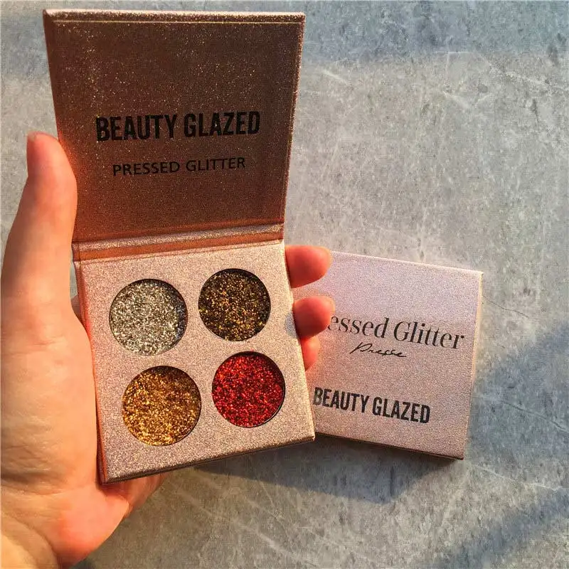 Beauty Glazed Glitter Eyeshadow Palette Long Lasting Waterproof 4 Color Shimmer Makeup Tool OR88
Beauty Glazed Glitter Eyeshadow Palette Long Lasting Waterproof 4 Color Shimmer Makeup Tool OR88