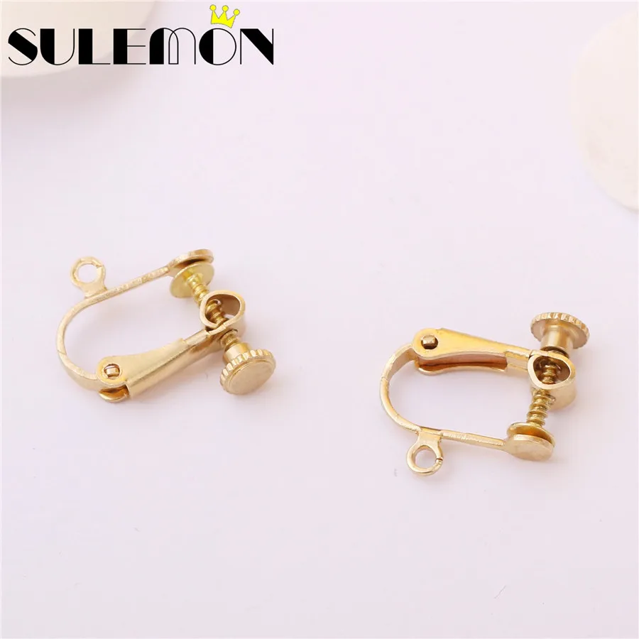 10Pcs/Lot Copper U Shape Clip On Screw Earring Ear Clip No Pierced Accessories DIY Handmade Earrings Material Jewelry Fittings
10Pcs/Lot Copper U Shape Clip On Screw Earring Ear Clip No Pierced Accessories DIY Handmade Earrings Material Jewelry Fittings