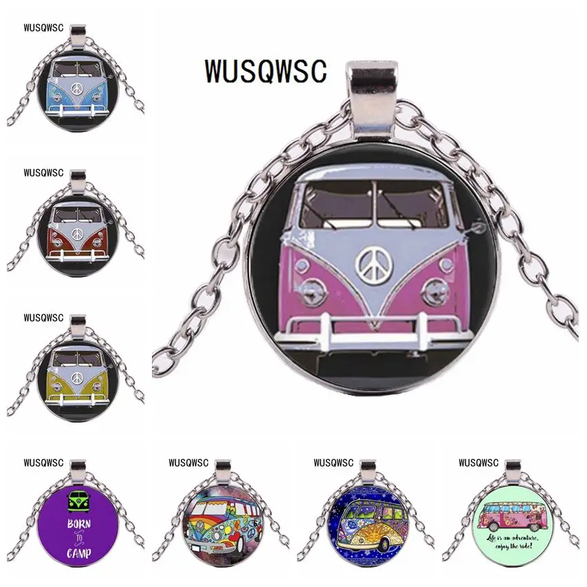 WUSQWSC Peace Sign jewelry Vintage Blue Hippy Bus Photo Pendant Blue Hippy Van Bus Photo Necklace purse bag car
WUSQWSC Peace Sign jewelry Vintage Blue Hippy Bus Photo Pendant Blue Hippy Van Bus Photo Necklace purse bag car