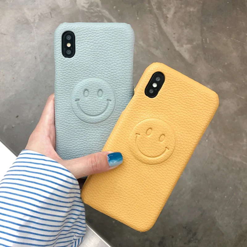 3D Smile Face Bag PU leather Phone Case For iPhone X XS Max Cute Shockproof Color Cases For iphone 8 7 6 6s Plus XR Slim Capa
3D Smile Face Bag PU leather Phone Case For iPhone X XS Max Cute Shockproof Color Cases For iphone 8 7 6 6s Plus XR Slim Capa