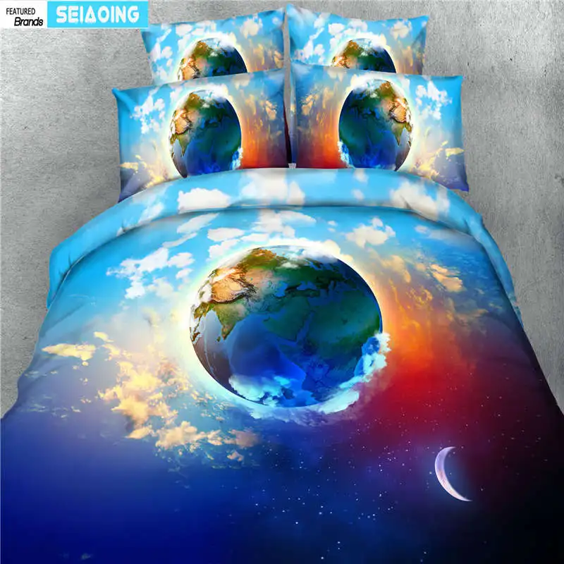 Galaxy Bed Set Earth Moon Print bed linens Gorgeous Unique Design Quanlity Limited Outer Space Quilt Cover 3d king full single
Galaxy Bed Set Earth Moon Print bed linens Gorgeous Unique Design Quanlity Limited Outer Space Quilt Cover 3d king full single