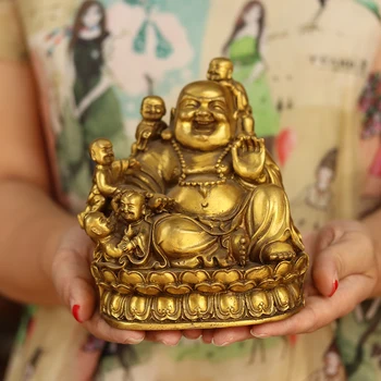 Bronze lever decoration wuzi dengke Laughing Buddha Bronze carving student buddha table Decoration
Bronze lever decoration wuzi dengke Laughing Buddha Bronze carving student buddha table Decoration