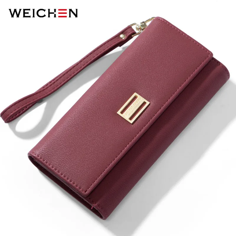 WEICHEN Many Departments Wristband Long Clutch Wallets for Women Card Holder Cell Phone Pocket Female Wallet Purse Carteira
WEICHEN Many Departments Wristband Long Clutch Wallets for Women Card Holder Cell Phone Pocket Female Wallet Purse Carteira