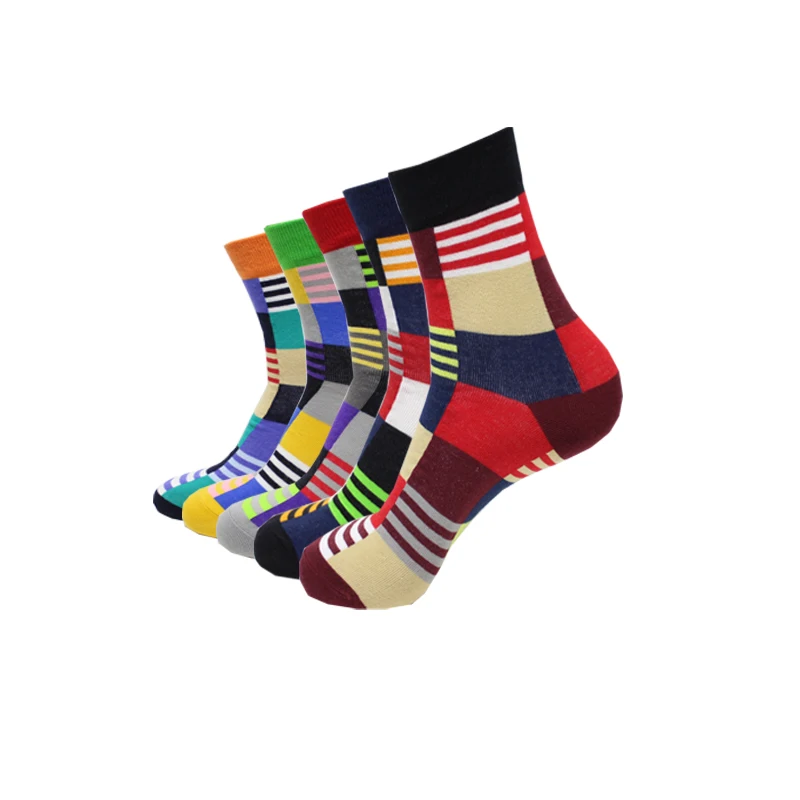 New hot-sell men socks cotton autumn-winter colorful large lattice colorful socks male and men's funny socks gift for men
New hot-sell men socks cotton autumn-winter colorful large lattice colorful socks male and men's funny socks gift for men