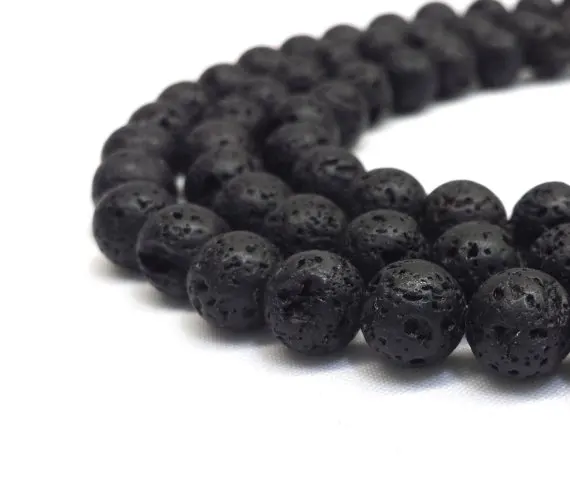 Natural Black Lava Bead 6mm 8mm 10mm 12mm Black Stone Healing Crystal Beads Jewelry Making Beading 15.5" Full Strand
Natural Black Lava Bead 6mm 8mm 10mm 12mm Black Stone Healing Crystal Beads Jewelry Making Beading 15.5" Full Strand