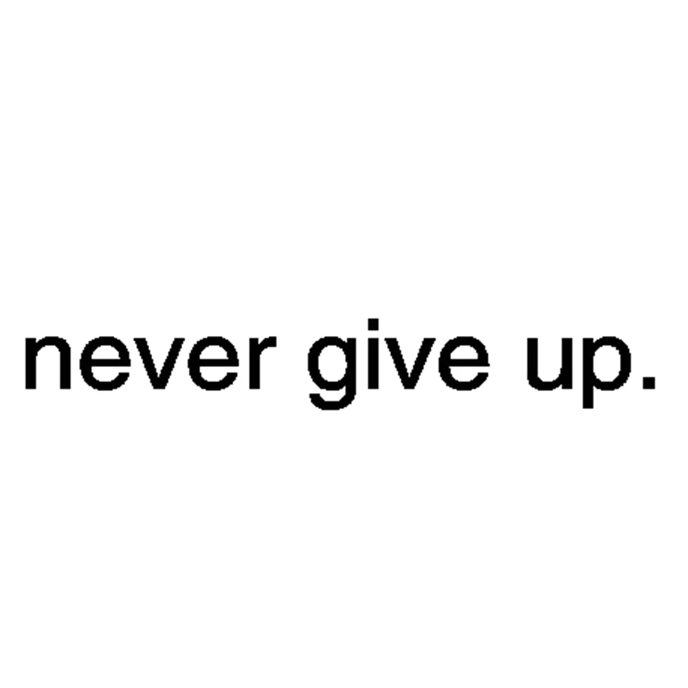 2018 Горячая настенные наклейки Home Decor Never give up обои наклейка настенной Книги по