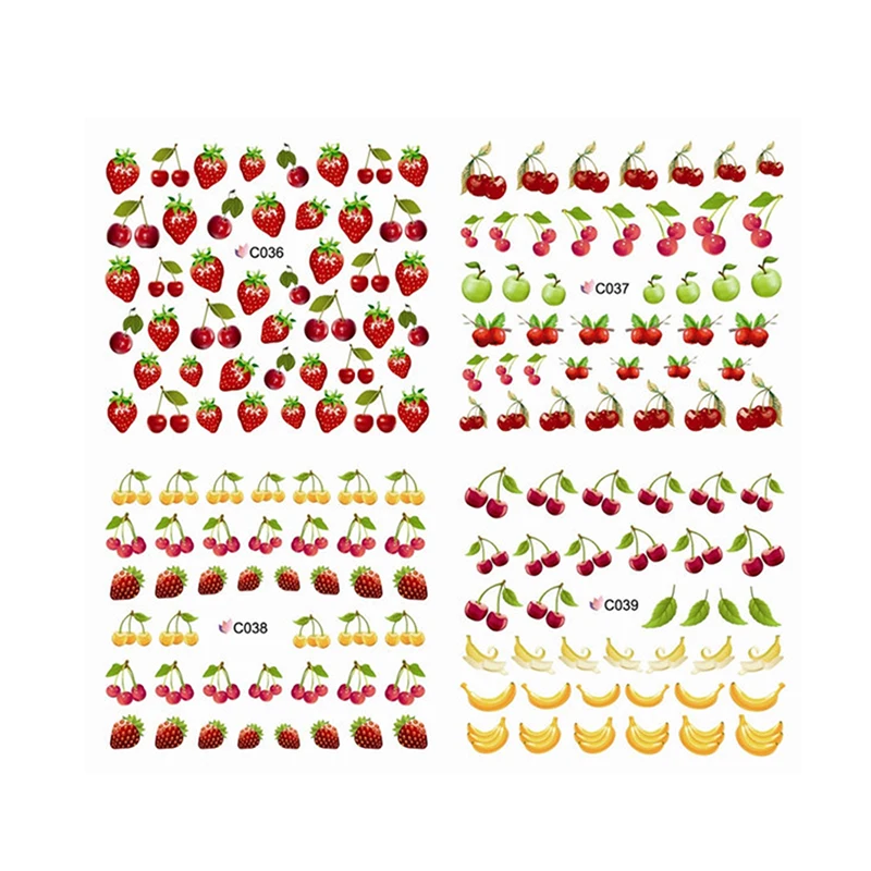Full Cover Fruit 3D Water Fruit Watermelon Pineapple Banana Straberry Cherry Nail Tattoos Stickers Water DecalL Nail Art
Full Cover Fruit 3D Water Fruit Watermelon Pineapple Banana Straberry Cherry Nail Tattoos Stickers Water DecalL Nail Art