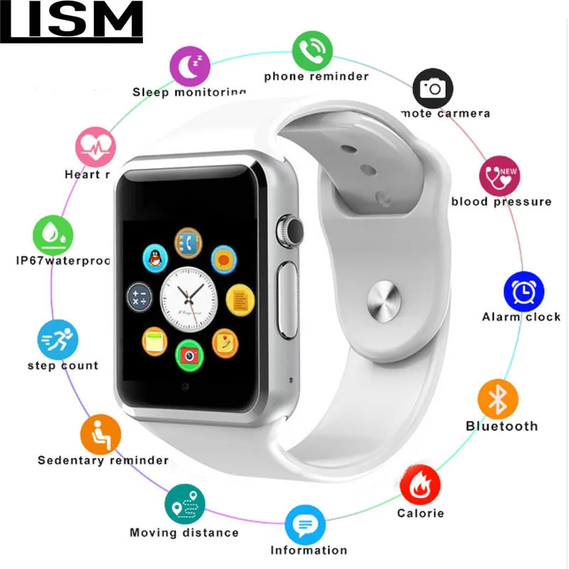 A1 WristWatch Bluetooth Smart Watch Sport Pedometer With SIM Camera Smartwatch For Android Smartphone Russia T15 good than DZ09
A1 WristWatch Bluetooth Smart Watch Sport Pedometer With SIM Camera Smartwatch For Android Smartphone Russia T15 good than DZ09