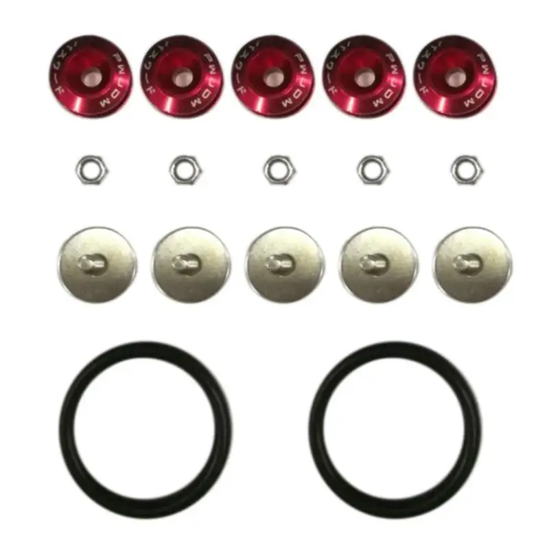 JDM Car Front Rear Bumper Hatch Fixing Buckle Nuts Bolts Quick Release Fasteners Reinforced Surrounding Pad Detachable Screw hot
JDM Car Front Rear Bumper Hatch Fixing Buckle Nuts Bolts Quick Release Fasteners Reinforced Surrounding Pad Detachable Screw hot