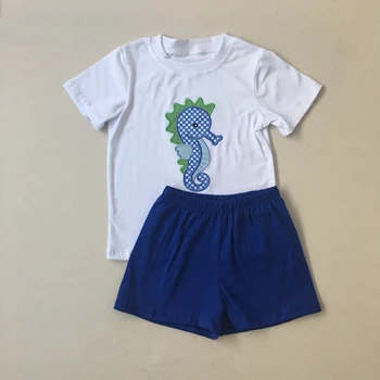 Puresun Baby Boy Summer Clothes Cute Embroidery Seahorse White Top Blue Cotton Shorts Set Baby Summer Boutique Clothing
Puresun Baby Boy Summer Clothes Cute Embroidery Seahorse White Top Blue Cotton Shorts Set Baby Summer Boutique Clothing