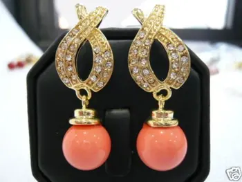 Nobility Pretty GP pink coral Jewelry Earring Earrings Wonderful Nobility Fine Wedding Jewelry Lucky Women's Fine Factory direct
Nobility Pretty GP pink coral Jewelry Earring Earrings Wonderful Nobility Fine Wedding Jewelry Lucky Women's Fine Factory direct