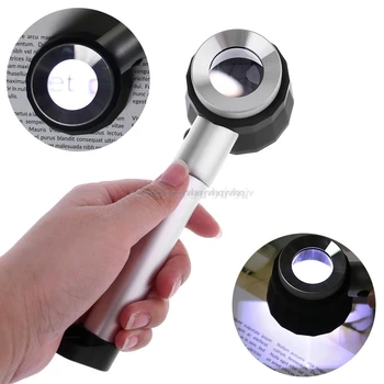 10X Magnifier Lens with Scale LED Light Handheld Reading Holding Metal Magnifying Glass + Black Storage Case Je21 19 Dropship
10X Magnifier Lens with Scale LED Light Handheld Reading Holding Metal Magnifying Glass + Black Storage Case Je21 19 Dropship
