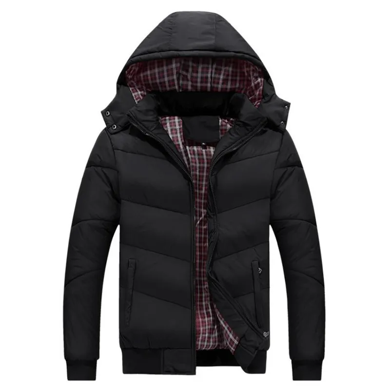 Men's autumn and winter Down jacket detachable hooded fashion solid color warm cotton jacket large size coat
Men's autumn and winter Down jacket detachable hooded fashion solid color warm cotton jacket large size coat