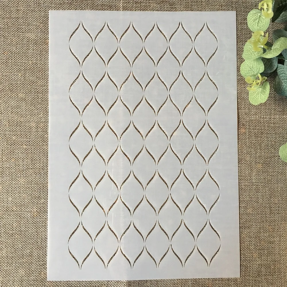 29*21cm Wavy Shaped DIY Layering Stencils Wall Painting Scrapbook Coloring Embossing Album Decorative Paper Card Template
29*21cm Wavy Shaped DIY Layering Stencils Wall Painting Scrapbook Coloring Embossing Album Decorative Paper Card Template