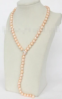 NEW length 24" 10mm baroque near round pink pearls necklace Factory Wholesale price Women Giftword Jewelry
NEW length 24" 10mm baroque near round pink pearls necklace Factory Wholesale price Women Giftword Jewelry