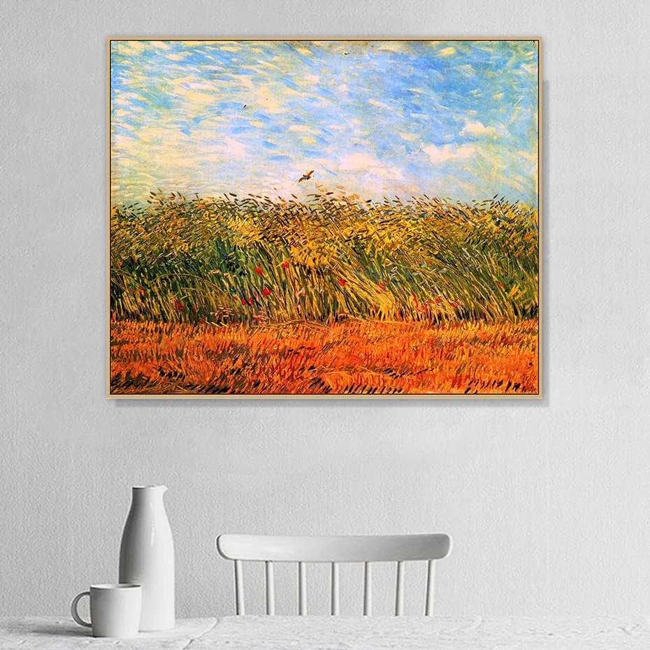 Wheat Field with a Lark by Van Gogh Master Famous Canvas Painting Poster and Print Wall Art Pictures for Living Room Home Decor
Wheat Field with a Lark by Van Gogh Master Famous Canvas Painting Poster and Print Wall Art Pictures for Living Room Home Decor