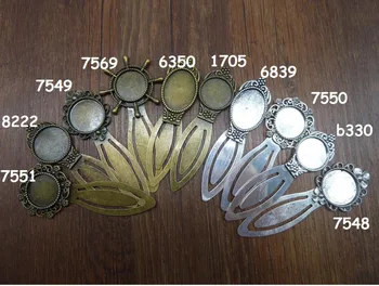 Antique Bronze Cameo Flower Steel Bookmarks with Frame Bezel setting 20mm and 18x25mm Cabochon Settings Jewelry Blank Charms
Antique Bronze Cameo Flower Steel Bookmarks with Frame Bezel setting 20mm and 18x25mm Cabochon Settings Jewelry Blank Charms