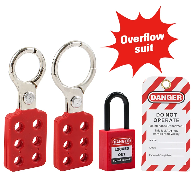 Lockey Combination kit Safety Aluminum Lockout Hasp Locks 1"(25mm) and 1.5" (38mm) with Padlock tagout
Lockey Combination kit Safety Aluminum Lockout Hasp Locks 1"(25mm) and 1.5" (38mm) with Padlock tagout