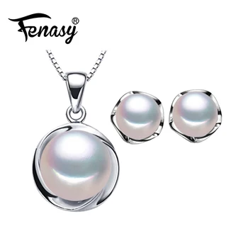FENASY Trendy Jewelry Sets Natural Freshwater Flower Pearl Pendant Necklace 925 Sterling Silver Cute Pearl Earrings
FENASY Trendy Jewelry Sets Natural Freshwater Flower Pearl Pendant Necklace 925 Sterling Silver Cute Pearl Earrings