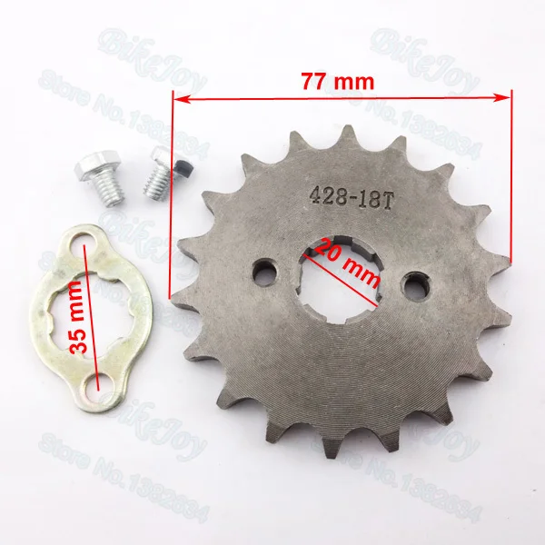 428 18 T Tooth 20mm ID Front Engine Sprocket for 140cc 150cc 160cc GPX SSR Orion SDG Dirt Pit Bike ATV Quad Scooter Motorcycle
428 18 T Tooth 20mm ID Front Engine Sprocket for 140cc 150cc 160cc GPX SSR Orion SDG Dirt Pit Bike ATV Quad Scooter Motorcycle