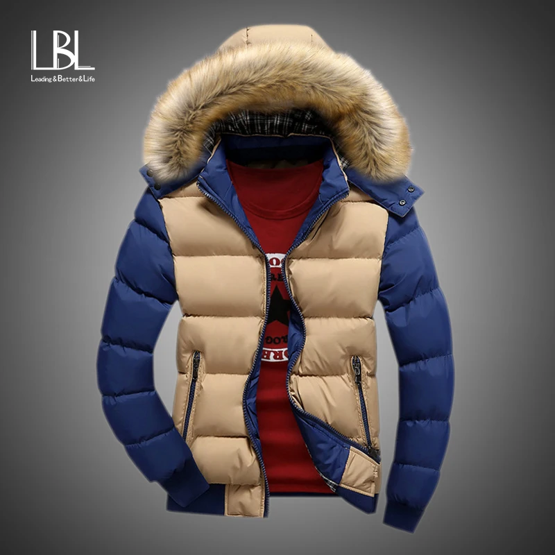 Winter Fur Hooded Coat Men Casual Hoodies Cotton Padding Parka Mens Brand Waterproof Clothing Patchwork Windbreaker Jackets Men
Winter Fur Hooded Coat Men Casual Hoodies Cotton Padding Parka Mens Brand Waterproof Clothing Patchwork Windbreaker Jackets Men