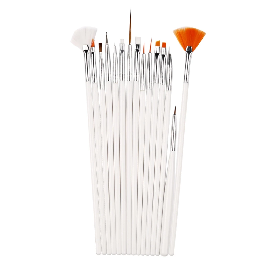 Professional Nail Art Brush For Natural False And 3D Beauty 15Pcs/set Polish Painting Draw Pen | Красота и здоровье