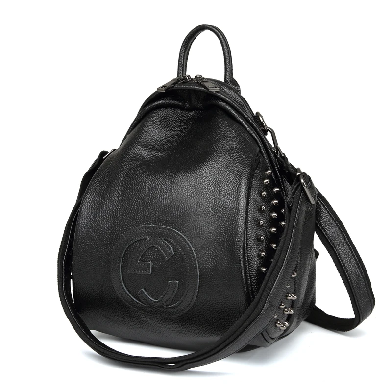 KYYSLO Large Capacity Vintage Rivet Travel Genuine Leather Shell Backpack Korean Version of Wild Shoulder Bag Women Backpack
KYYSLO Large Capacity Vintage Rivet Travel Genuine Leather Shell Backpack Korean Version of Wild Shoulder Bag Women Backpack