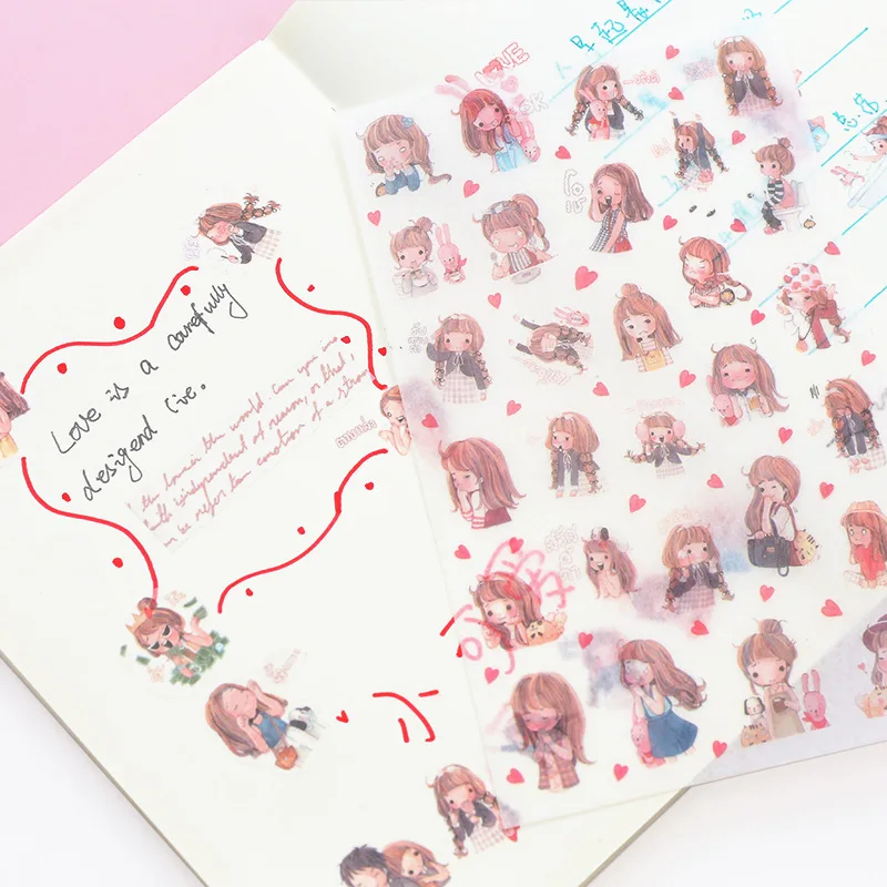 6 Pcs/pack Little Girl Sticker PVC Cartoon Stickers Diary Sticker Scrapbook Decoration PVC Stationery Stickers
6 Pcs/pack Little Girl Sticker PVC Cartoon Stickers Diary Sticker Scrapbook Decoration PVC Stationery Stickers