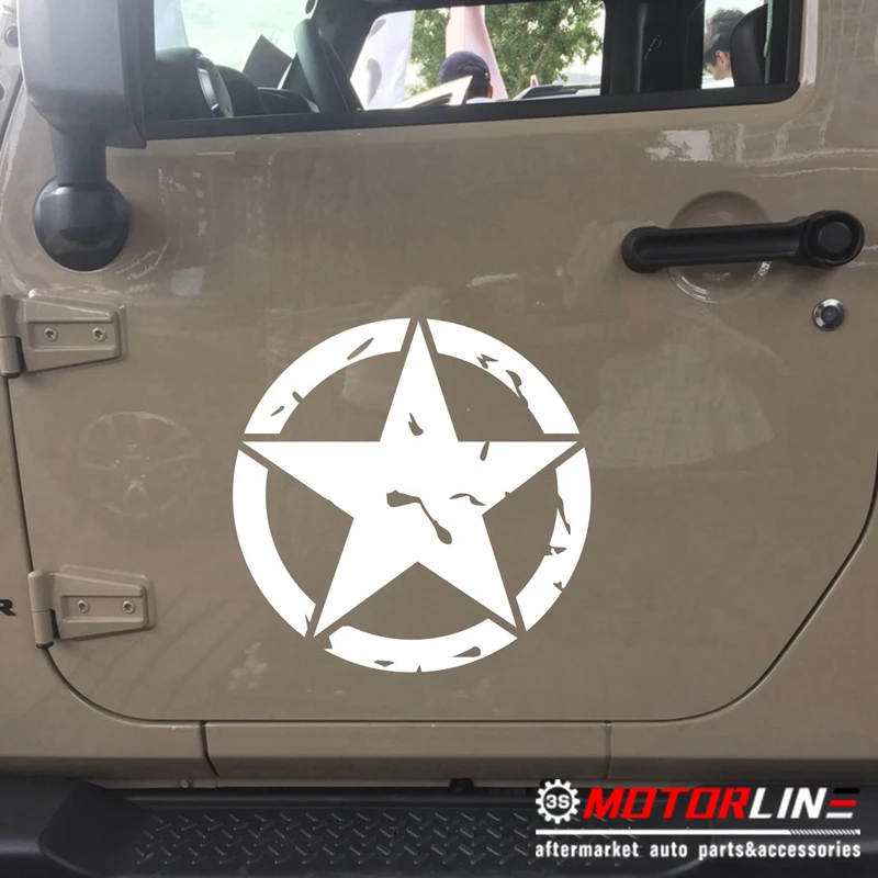 

Army Star Decal Sticker 4x4 Off Road Car Vinyl distressed Fit for Jeep Toyota etc