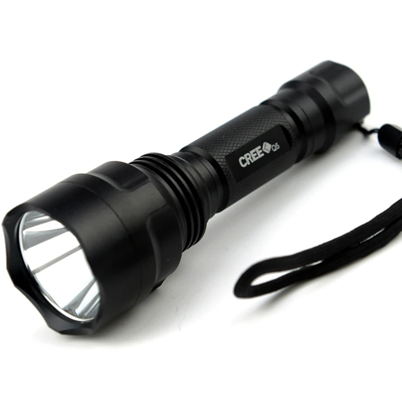 

LED C8 Flashlight Torch Q5 Led Hunting Torch Camping Light 3800lm Lantern Nitecore Waterproof For 1x18650