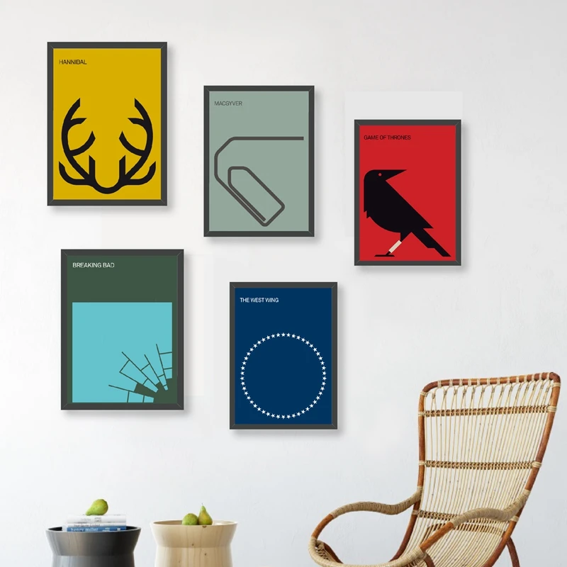 Minimalist Poster TV Series Canvas Painting Home Theater Wall Art Decor, Breaking Bad /Lost/ Game Of Thrones Poster Canvas Print
Minimalist Poster TV Series Canvas Painting Home Theater Wall Art Decor, Breaking Bad /Lost/ Game Of Thrones Poster Canvas Print
