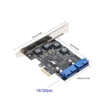 PCI-E USB3.0 Express Card 4 Ports External Dual 19/20Pin Front Connector Expansion Card
PCI-E USB3.0 Express Card 4 Ports External Dual 19/20Pin Front Connector Expansion Card