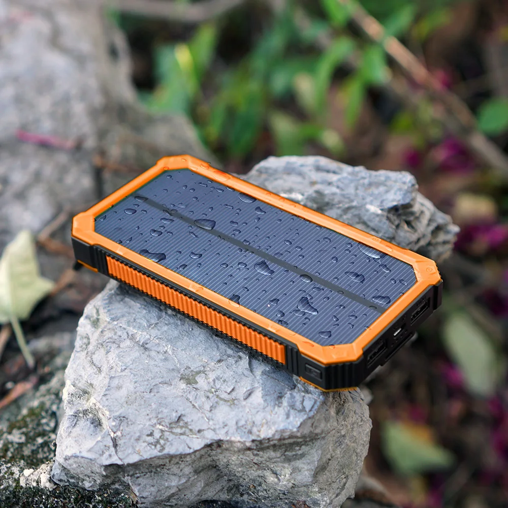 15000 мАч портативное солнечное зарядное устройство Внешний аккумулятор для iPhone
