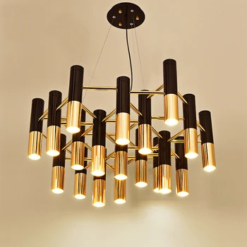 Delightfull Iron pipe LED pendant lamp light post modern black gold suspension LED hanging light lamp for living dinning room
Delightfull Iron pipe LED pendant lamp light post modern black gold suspension LED hanging light lamp for living dinning room