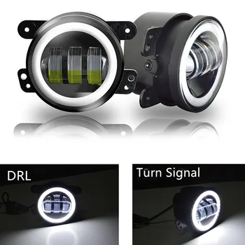 WHITE HALO LED FOG LIGHTS WITH TURN SIGNAL FOR 07-16 JEEP WRANGLER JK FRONT BUMPER LAMP
WHITE HALO LED FOG LIGHTS WITH TURN SIGNAL FOR 07-16 JEEP WRANGLER JK FRONT BUMPER LAMP