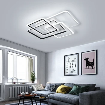 Surface Mounted Modern Led Chandelier For Living Room Bedroom Study Room Deco White+Black Color 110V 220V Chandelier Fixtures
Surface Mounted Modern Led Chandelier For Living Room Bedroom Study Room Deco White+Black Color 110V 220V Chandelier Fixtures
