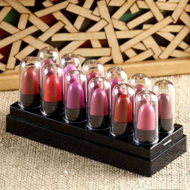 12pcs Mini Lipstick Set Small Moisturizing Long Lasting Non-Decoloring Waterproof Matte Lipstick Portable
12pcs Mini Lipstick Set Small Moisturizing Long Lasting Non-Decoloring Waterproof Matte Lipstick Portable