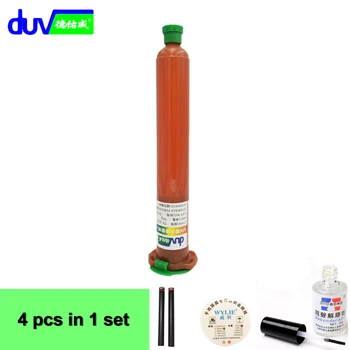 DUV 50g tp-2500 lcd glue LOCA UV glue and 0.06mm x 100m Golden Cutting Wire and Glue Remover Dispergator Screen glue and handles
DUV 50g tp-2500 lcd glue LOCA UV glue and 0.06mm x 100m Golden Cutting Wire and Glue Remover Dispergator Screen glue and handles