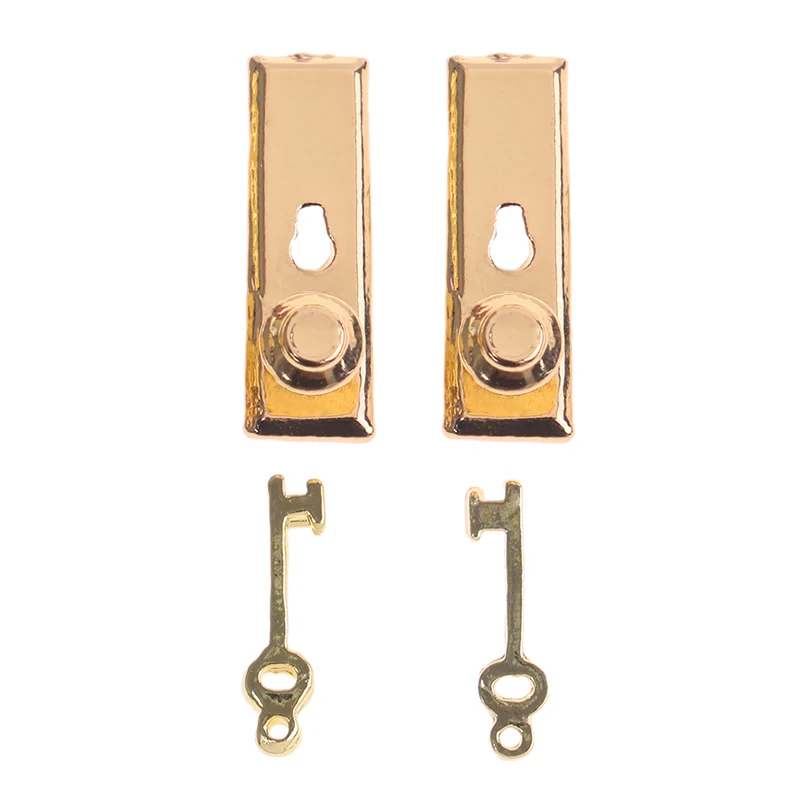 2set DIY Accessories 1/12 Scale Vintage Dollhouse Miniature Door Lock and Key Doll House Fairy Door
2set DIY Accessories 1/12 Scale Vintage Dollhouse Miniature Door Lock and Key Doll House Fairy Door