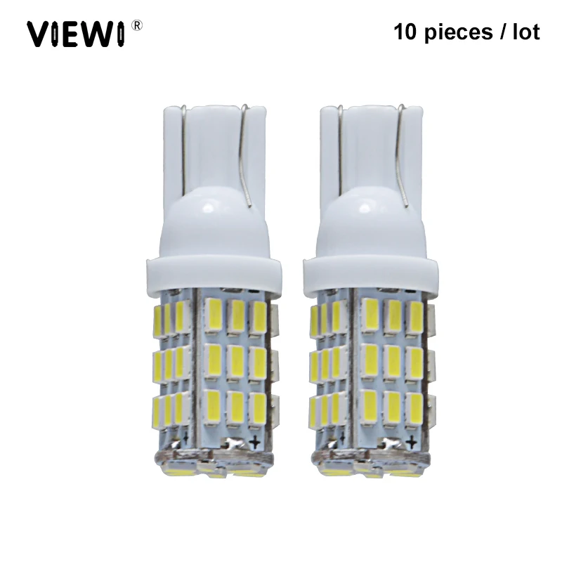 

10pcs t10 194 w5w canbus led turn lamps Dc 12 volt super 1W smd 3014 car interior light 12V Auto license plate bulb wedge lights