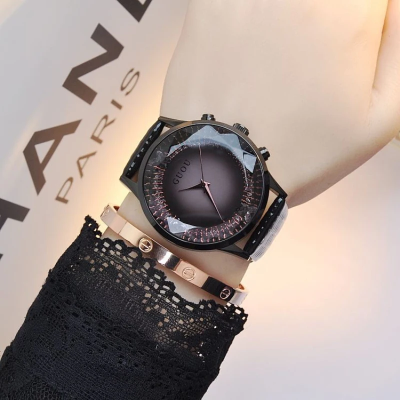 GUOU Brand Women Quartz Watches Relogio Feminino Clock New Fashion Women's Wristwatches Luxury Leather Belt Bayan Kol Saati
GUOU Brand Women Quartz Watches Relogio Feminino Clock New Fashion Women's Wristwatches Luxury Leather Belt Bayan Kol Saati