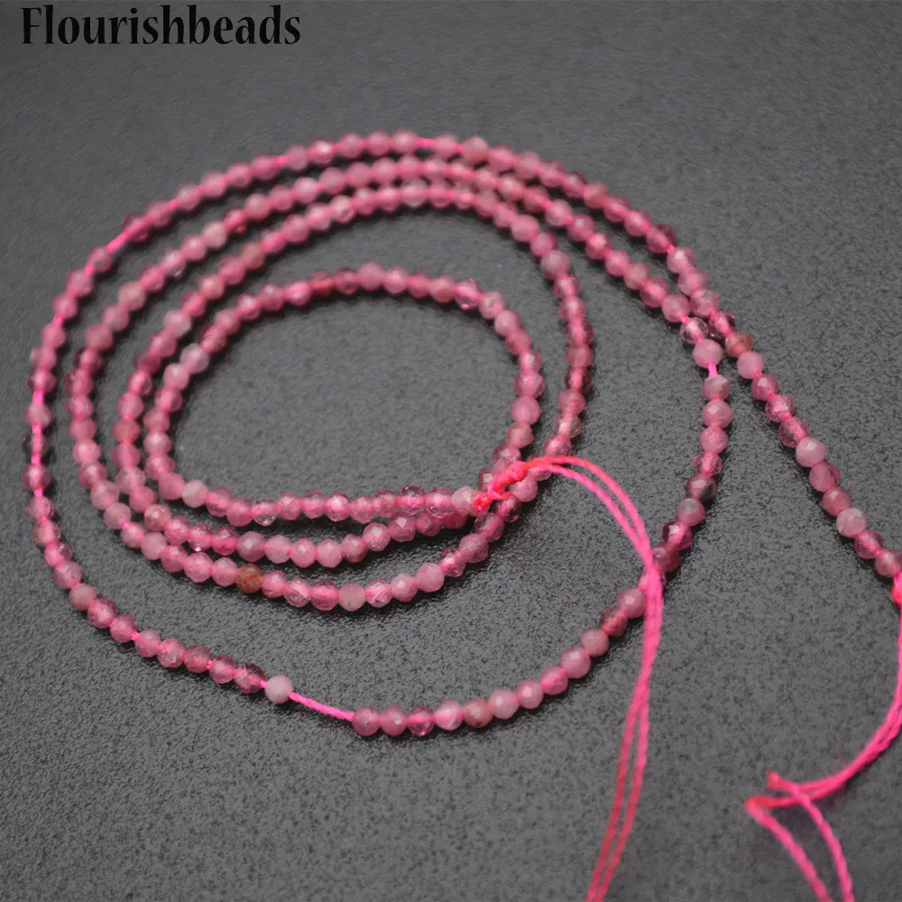 Faceted Natural Pink Tourmaline Diamond Cutting 2mm Stone Seed Round Loose Beads
Faceted Natural Pink Tourmaline Diamond Cutting 2mm Stone Seed Round Loose Beads