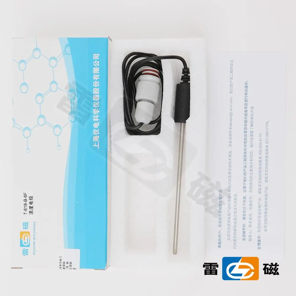 Shanghai Leici T-818-B-6F waterproof type temperature probe / sensor electrode / BNC (Q6 waterproof type)
Shanghai Leici T-818-B-6F waterproof type temperature probe / sensor electrode / BNC (Q6 waterproof type)