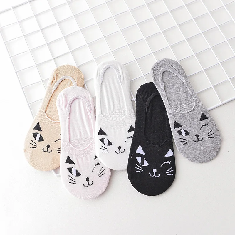 5Pairs/Bag Good Quality Cute Colorful Cartoon Animals Cat Face Low Invisible Women Sock Slippers Girls Floor Length Socks
5Pairs/Bag Good Quality Cute Colorful Cartoon Animals Cat Face Low Invisible Women Sock Slippers Girls Floor Length Socks