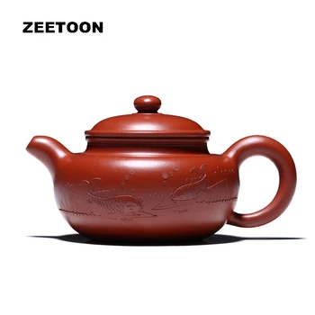 200cc Authentic Yixing Teapot Master Handmade Chinese Healthy Purple Clay Kung Fu Tea Set Fang Gu Pot Koi Antique Pot Fanggu Pot
200cc Authentic Yixing Teapot Master Handmade Chinese Healthy Purple Clay Kung Fu Tea Set Fang Gu Pot Koi Antique Pot Fanggu Pot